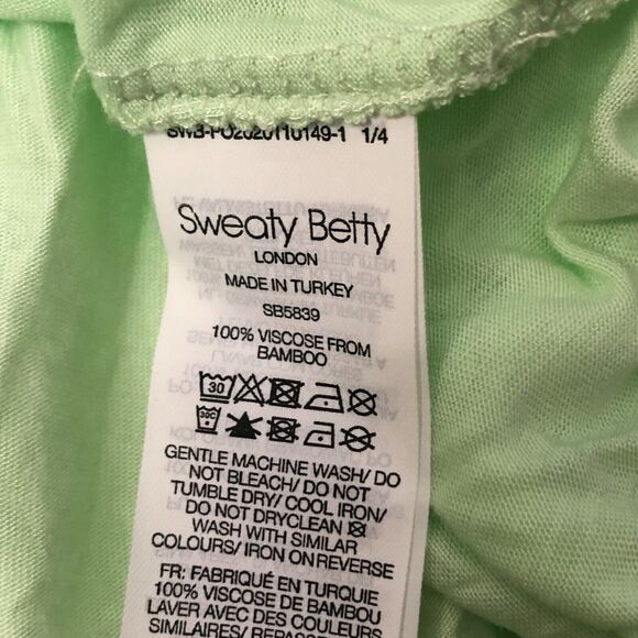 NEW Sweaty Betty Easy Peazy Tank Top Vest Yoga Utopia Green Womens Medium - Picture 8 of 9
